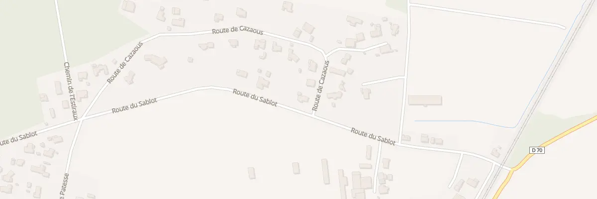 Plan du 630 Rte de Cazaous à Mées