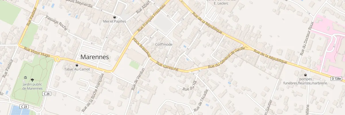 Plan du 21B Rue Gambetta à Marennes-Hiers-Brouage