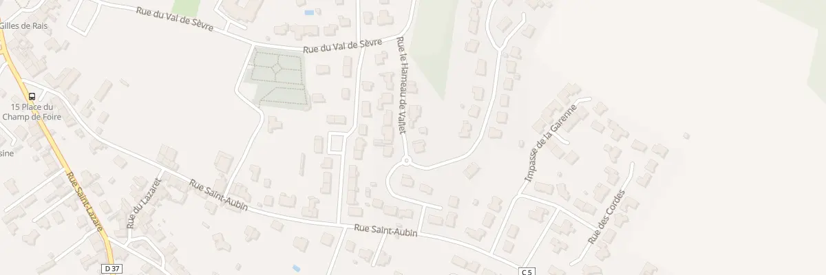 Plan du 11 Rue hameau de vallet à Tiffauges