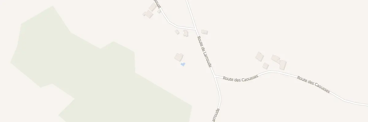 Plan du 1101 Rte de Larroude à Bélus