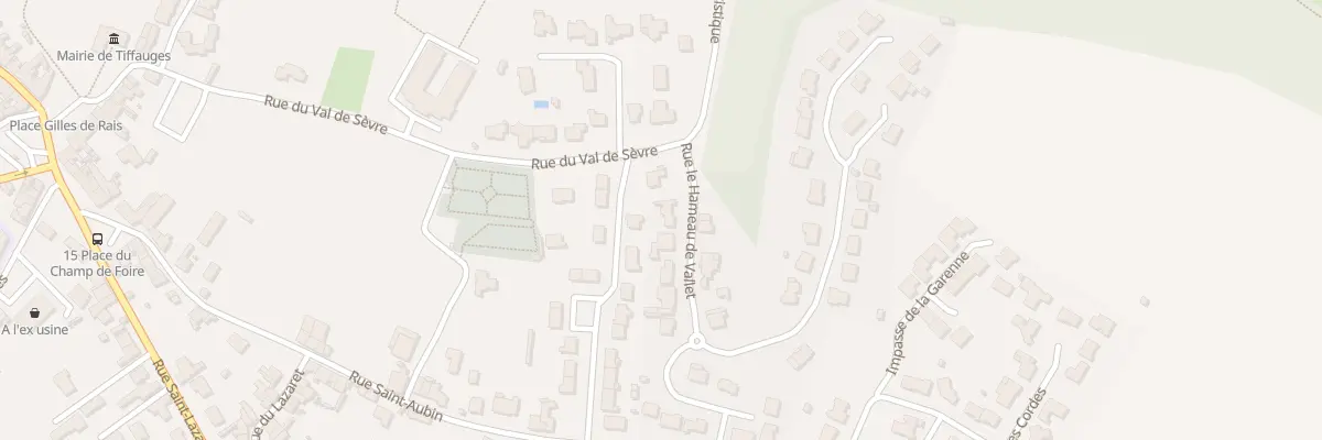 Plan du 8 Rue hameau de vallet à Tiffauges