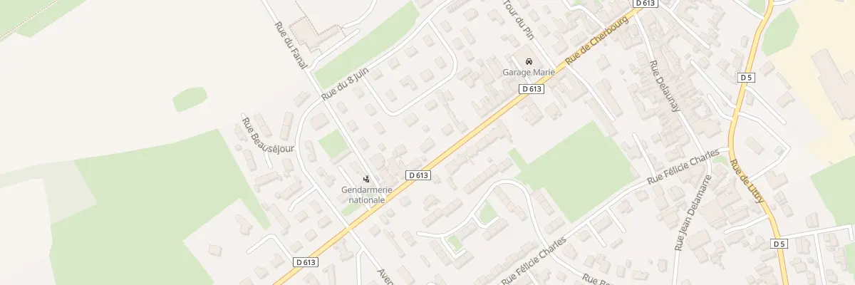 Plan du 42 Rue de Cherbourg à Isigny-sur-Mer
