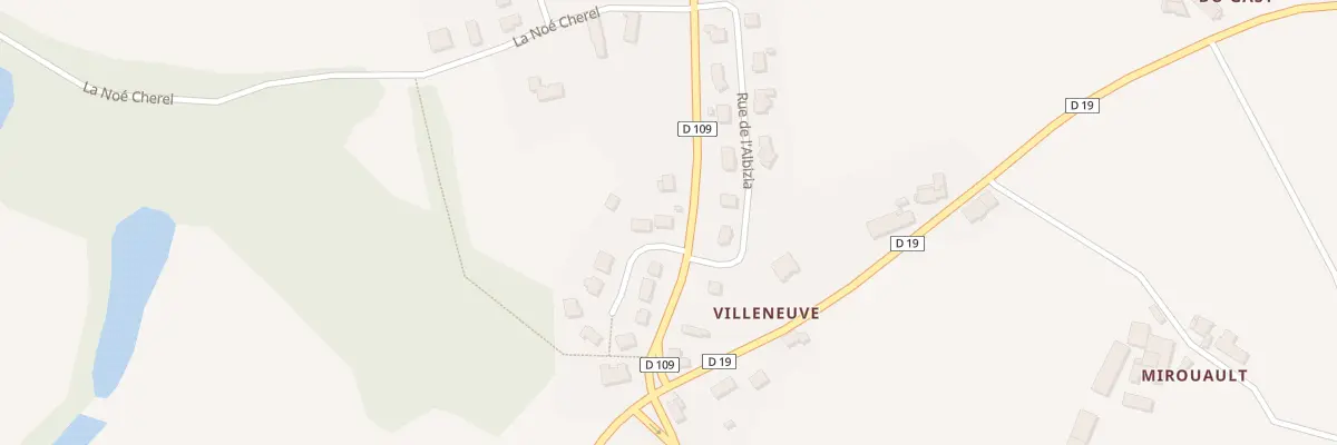 Plan du 1 Lot Communal du Chene à La Bazouge-du-Désert