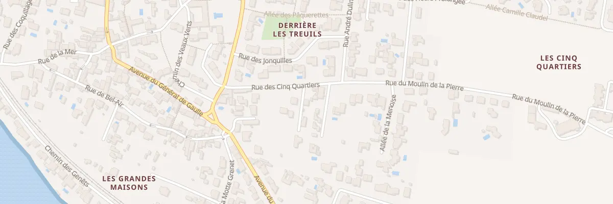 Plan du 12 Rue des Cinq Quartiers à Angoulins