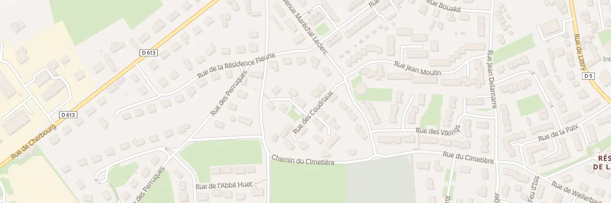 Plan du 6 Les Coudriaux (Isigny) à Isigny-sur-Mer