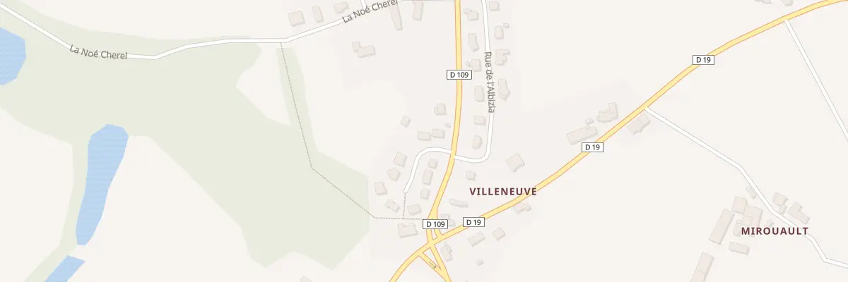 Plan du 2 Lot Communal du Chene à La Bazouge-du-Désert