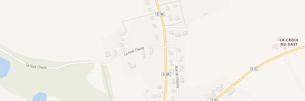 Plan du 1 La Noë Cherel à La Bazouge-du-Désert