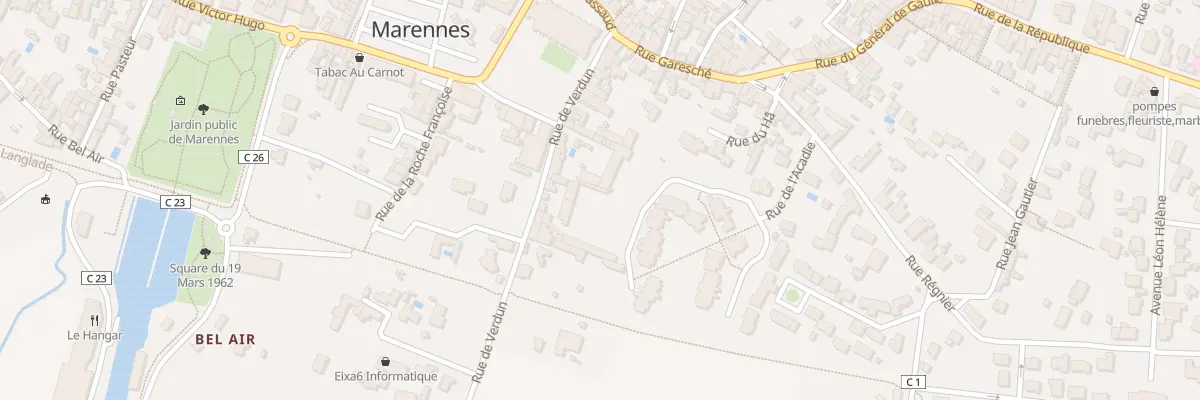 Plan du 29 Rue de Verdun à Marennes-Hiers-Brouage