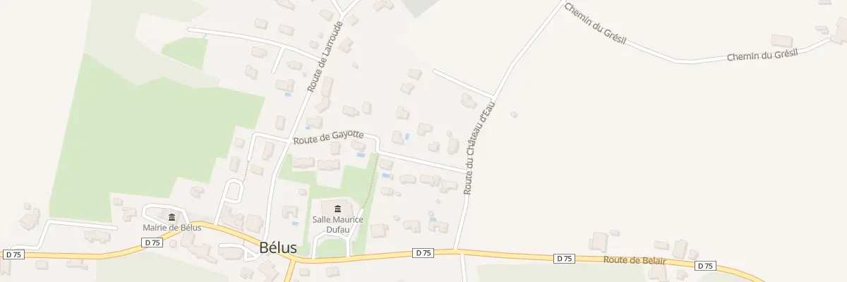 Plan du 161 Rte de Gayotte à Bélus