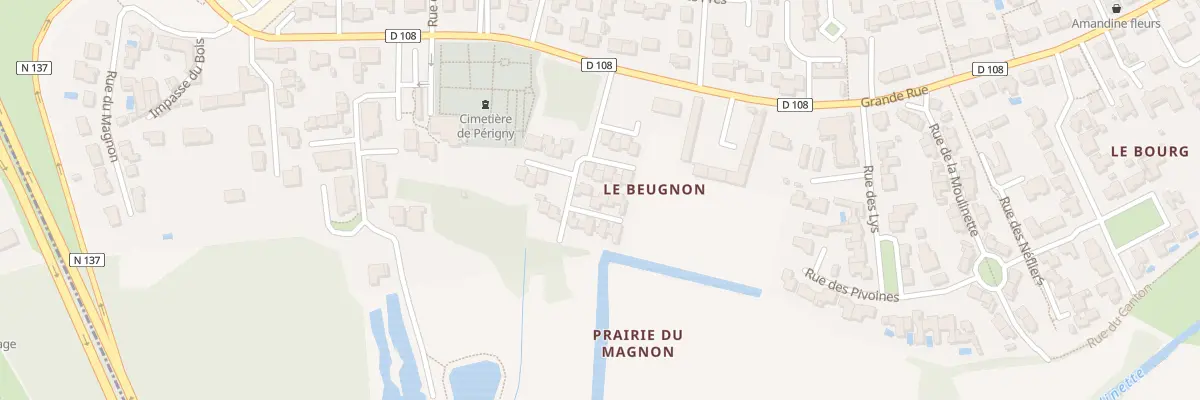 Plan du 1 Rue des Jacinthes à Périgny