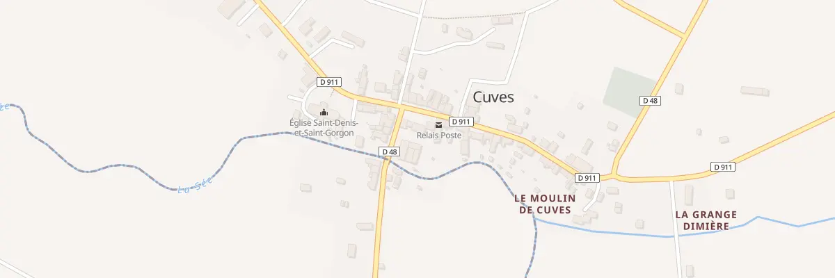 Plan du 6 Rue du Commerce à Cuves