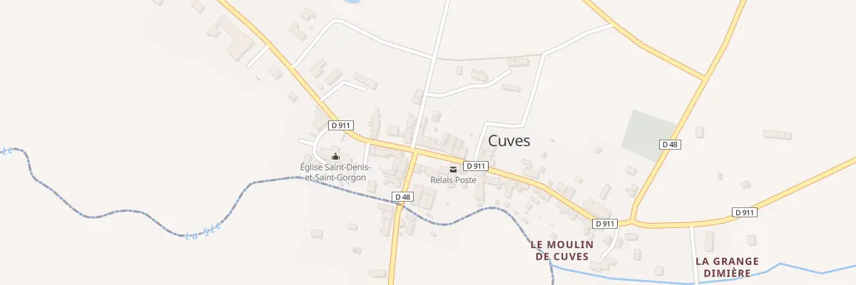 Plan du 3 Rue du Commerce à Cuves