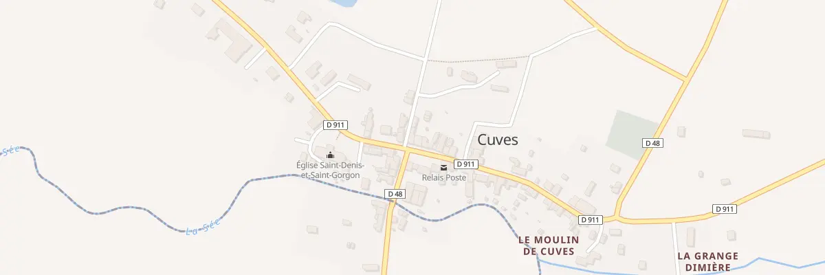 Plan du 40 Le Bourg à Cuves