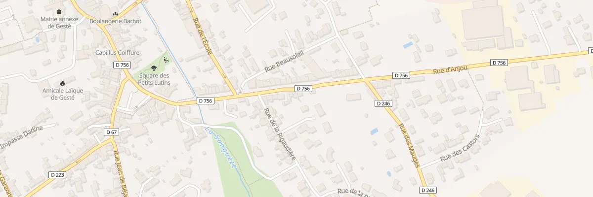 Plan du 5522 Rue d’Anjou (Geste) à Beaupréau-en-Mauges