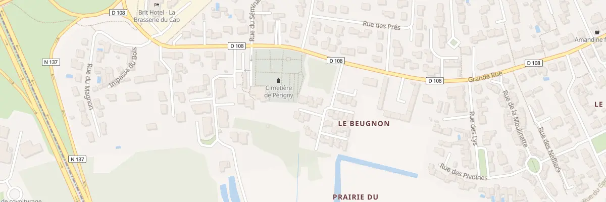 Plan du 6 All des Myosotis à Périgny