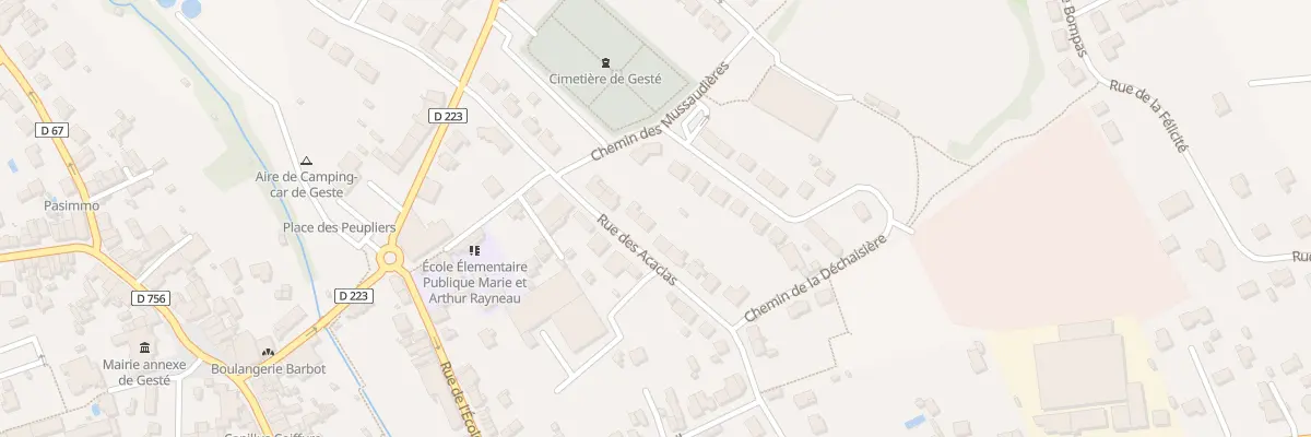 Plan du 27 Rue des Acacias (Geste) à Beaupréau-en-Mauges