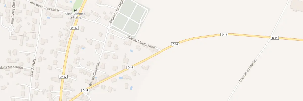 Plan du 13 Rte de Saint-aubin à Sainte-Gemme-la-Plaine