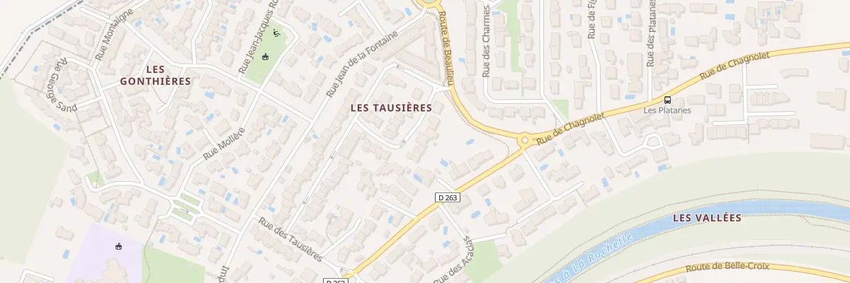 Plan du 70 Rue des Tausieres à Périgny