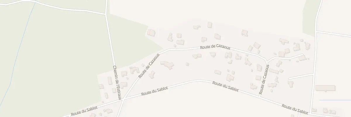 Plan du 206 Rte de Cazaous à Mées