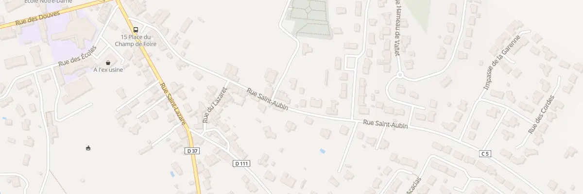 Plan du 11 Rue saint-aubin à Tiffauges