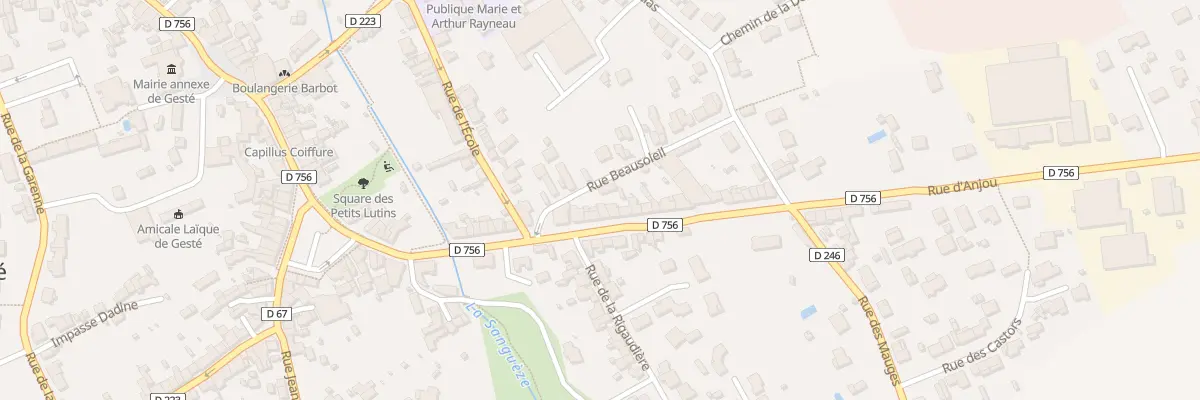 Plan du 38 Rue d’Anjou (Geste) à Beaupréau-en-Mauges