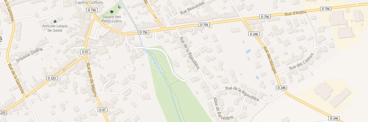 Plan du 14 Rue de la Rigaudière à Beaupréau-en-Mauges