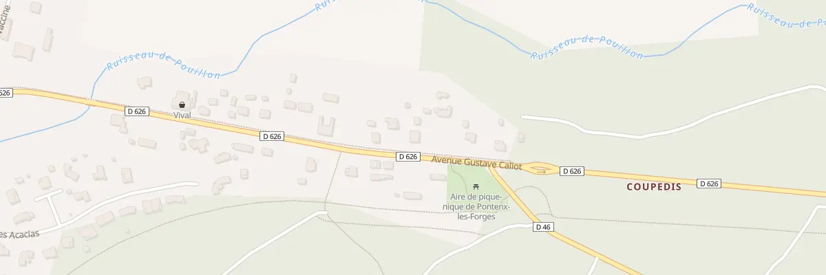 Plan du 1127 Av Gustave Caliot à Pontenx-les-Forges