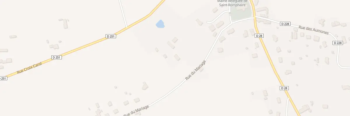 Plan du 6 Rue du Mariage - St Romphaire à Bourgvallées