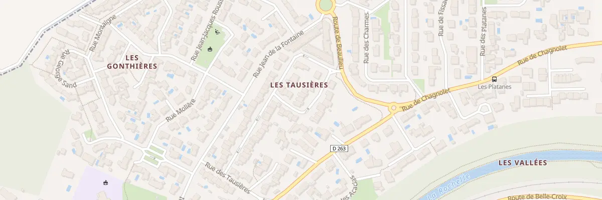Plan du 77 Rue des Tausieres à Périgny