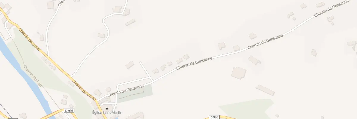 Plan du 279 Che de Gensanne à Came