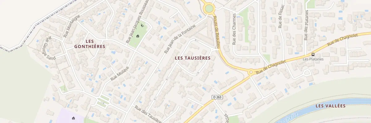 Plan du 71 Rue des Tausieres à Périgny
