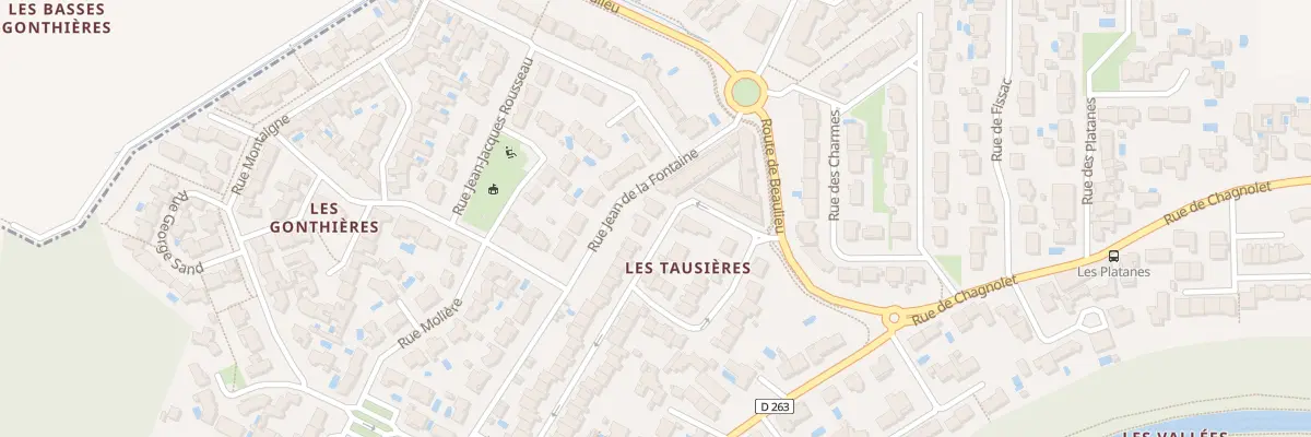 Plan du 63 Rue des Tausieres à Périgny