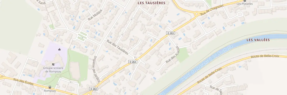 Plan du 10 Rue des Tausieres à Périgny