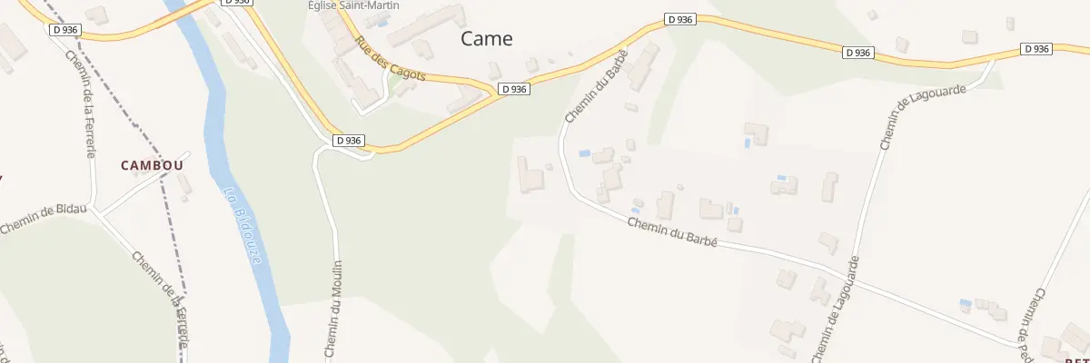 Plan du 148 Che du Barbé à Came