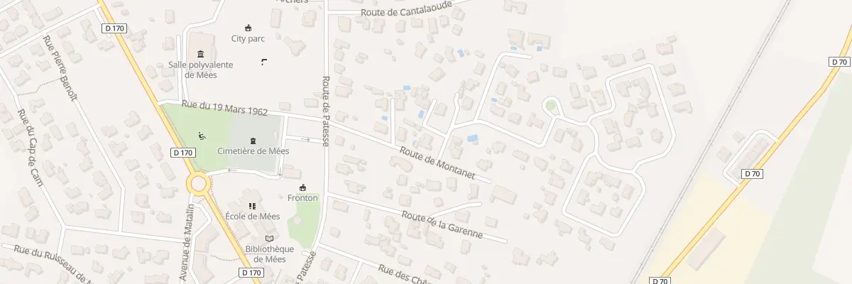 Plan du 25 Rue de Montanet à Mées