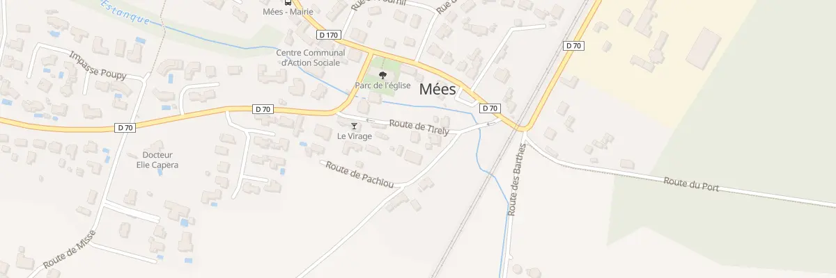 Plan du 101 Rte de Tirely à Mées
