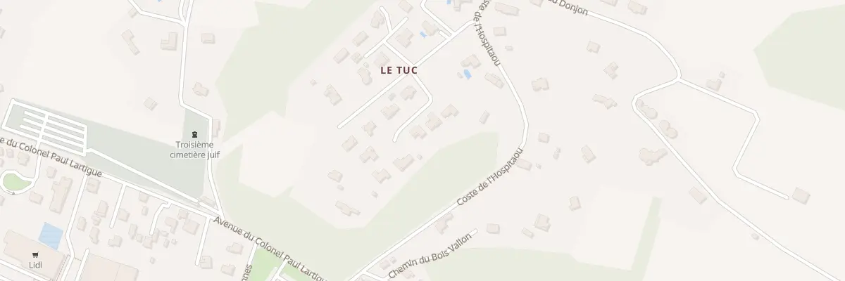 Plan du 75 Imp du Tuc à Peyrehorade