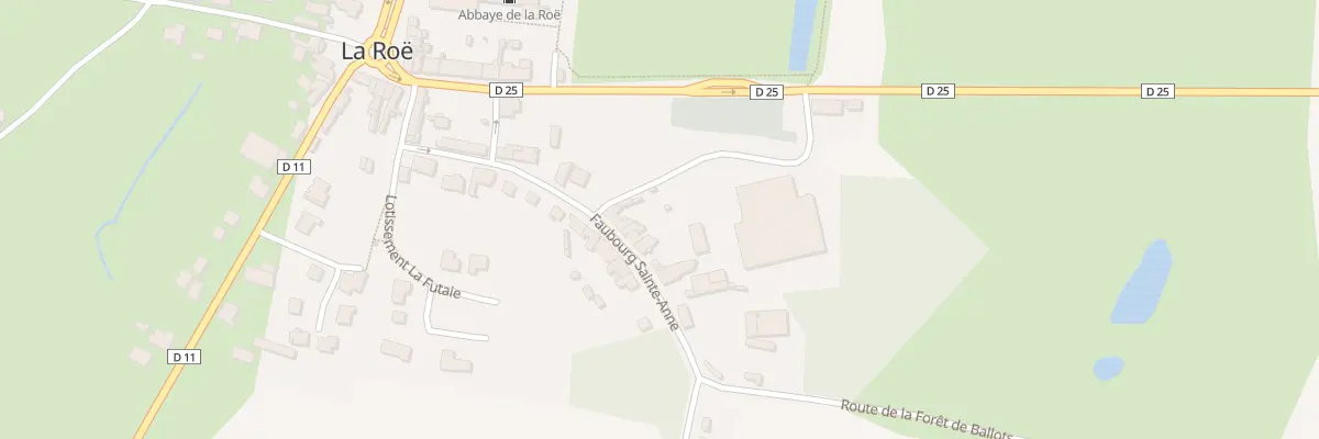 Plan du 17 Fg Sainte-anne à La Roë