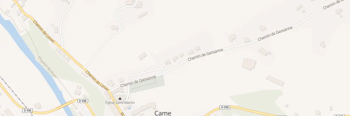 Plan du 231 Che de Gensanne à Came