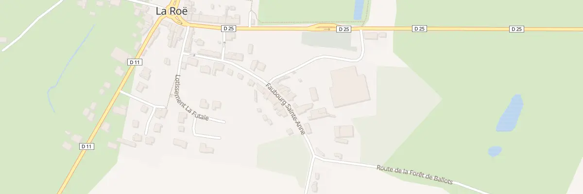 Plan du 19 Fg Sainte-anne à La Roë