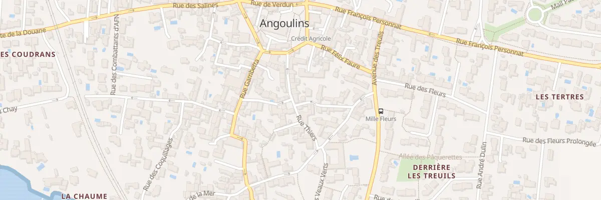 Plan du 15 Rue Thiers à Angoulins