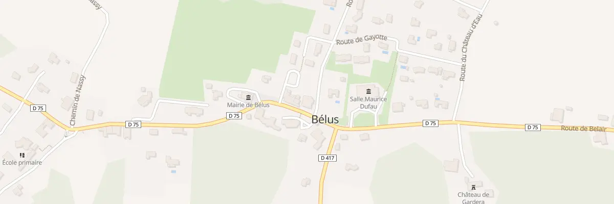 Plan du 17 Rte de Larroude à Bélus