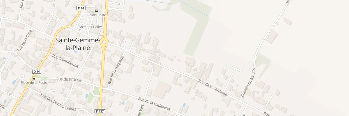 Plan du 13 Rue de la verdasse à Sainte-Gemme-la-Plaine