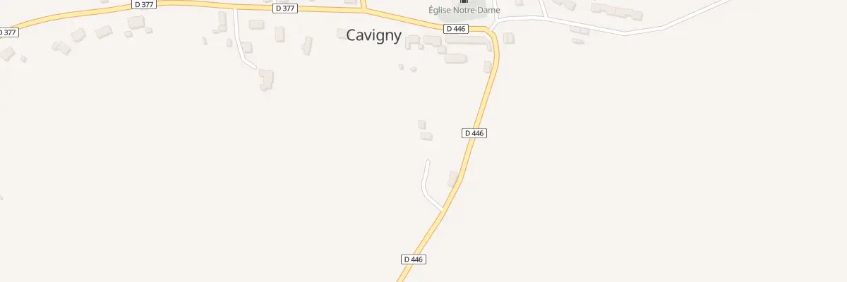 Plan du 1 Le Bourg à Cavigny
