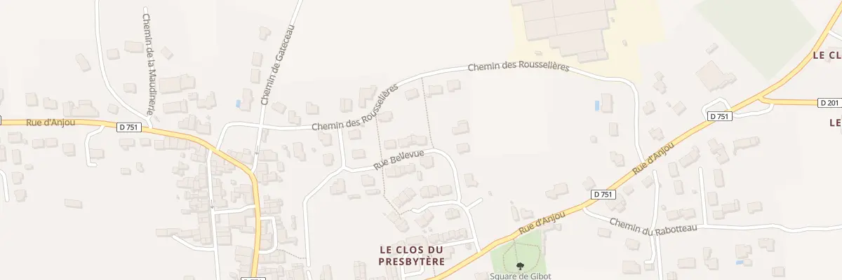 Plan du 10 Rue Bellevue (Bouzille) à Orée d’Anjou