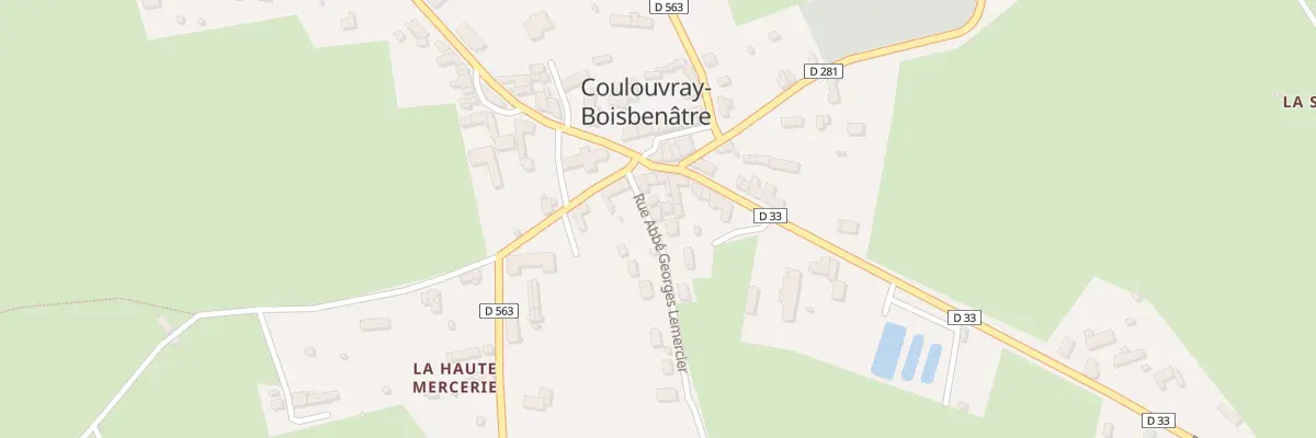 Plan du 3 Rue Abbe Georges Lemercier à Coulouvray-Boisbenâtre