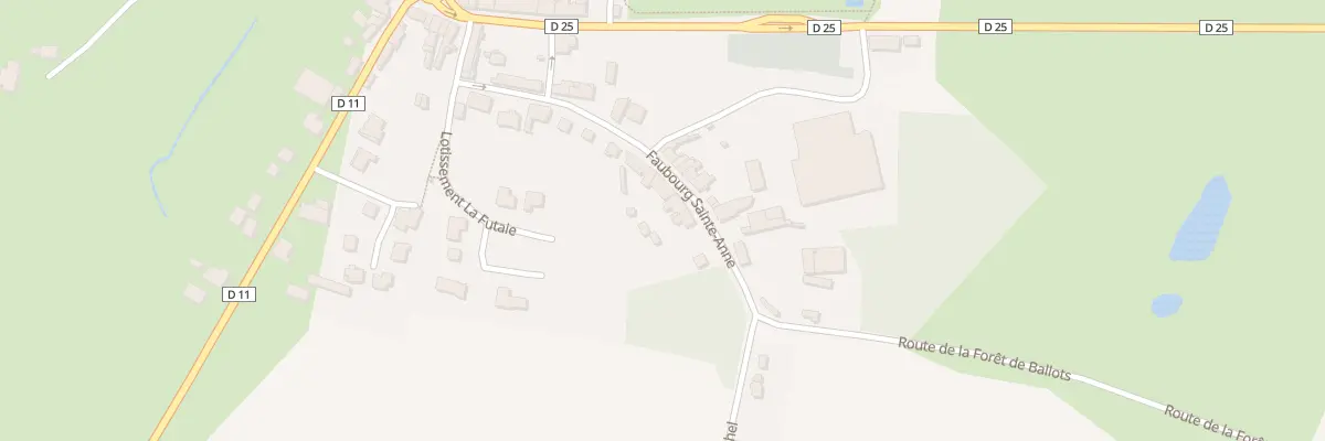 Plan du 22 Fg Sainte-anne à La Roë