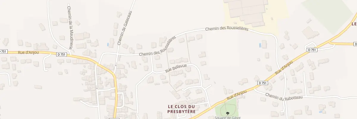 Plan du 12 Rue Bellevue (Bouzille) à Orée d’Anjou