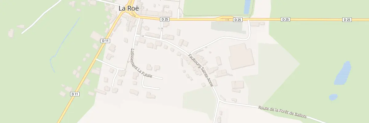 Plan du 16 Fg Sainte-anne à La Roë