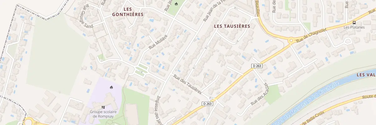 Plan du 27 Rue des Tausieres à Périgny